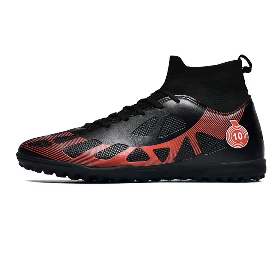 Num 10 Elite Soccer Cleats - Black/Red