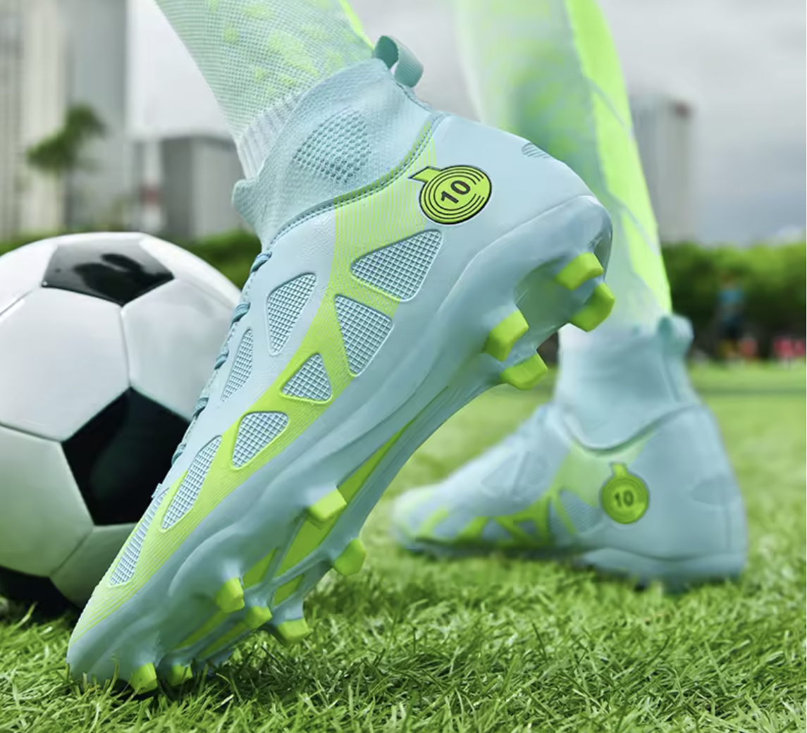 Num 10 Elite Soccer Cleats - Blue/Green