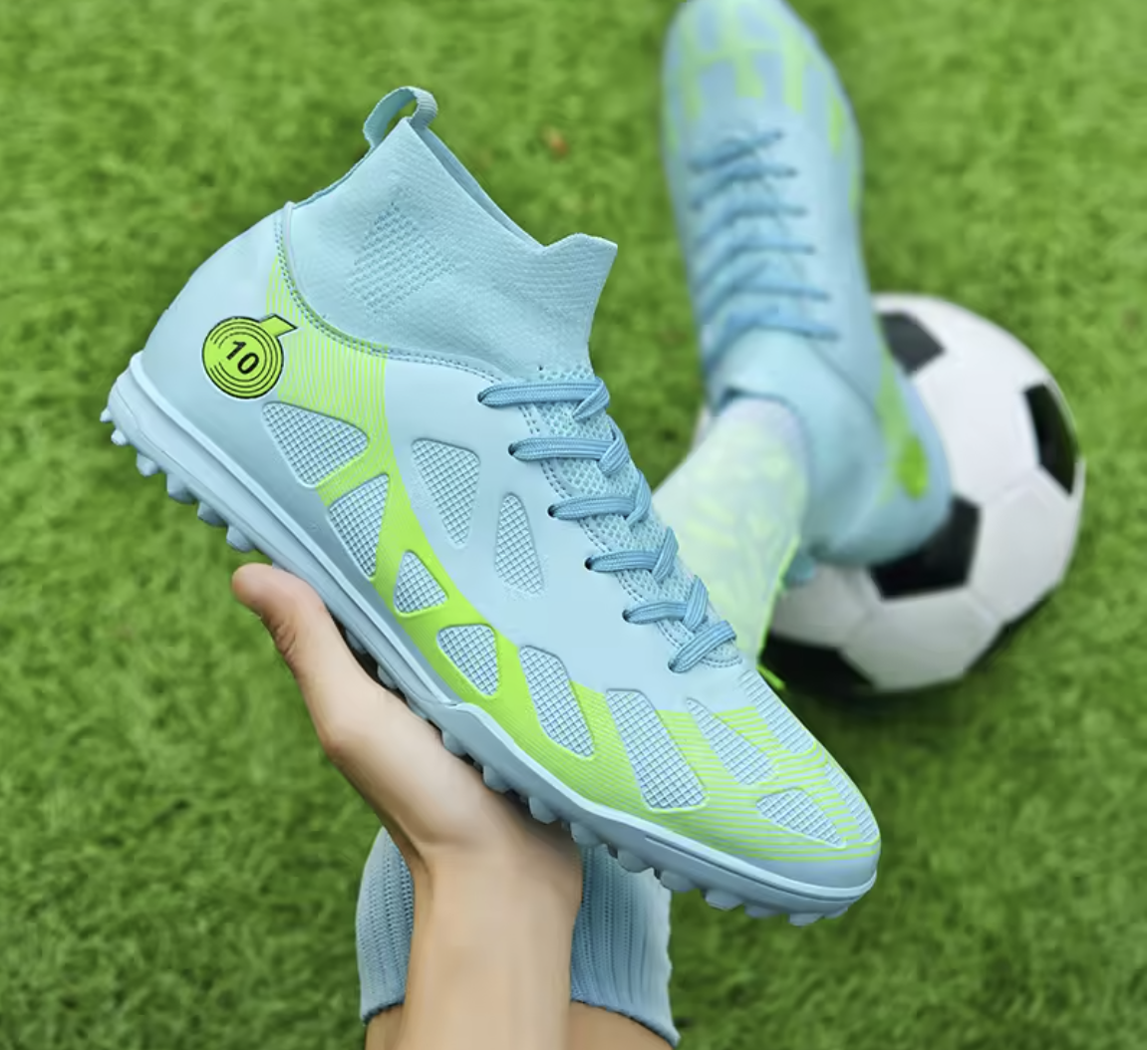 Num 10 Elite Soccer Cleats - Blue/Green