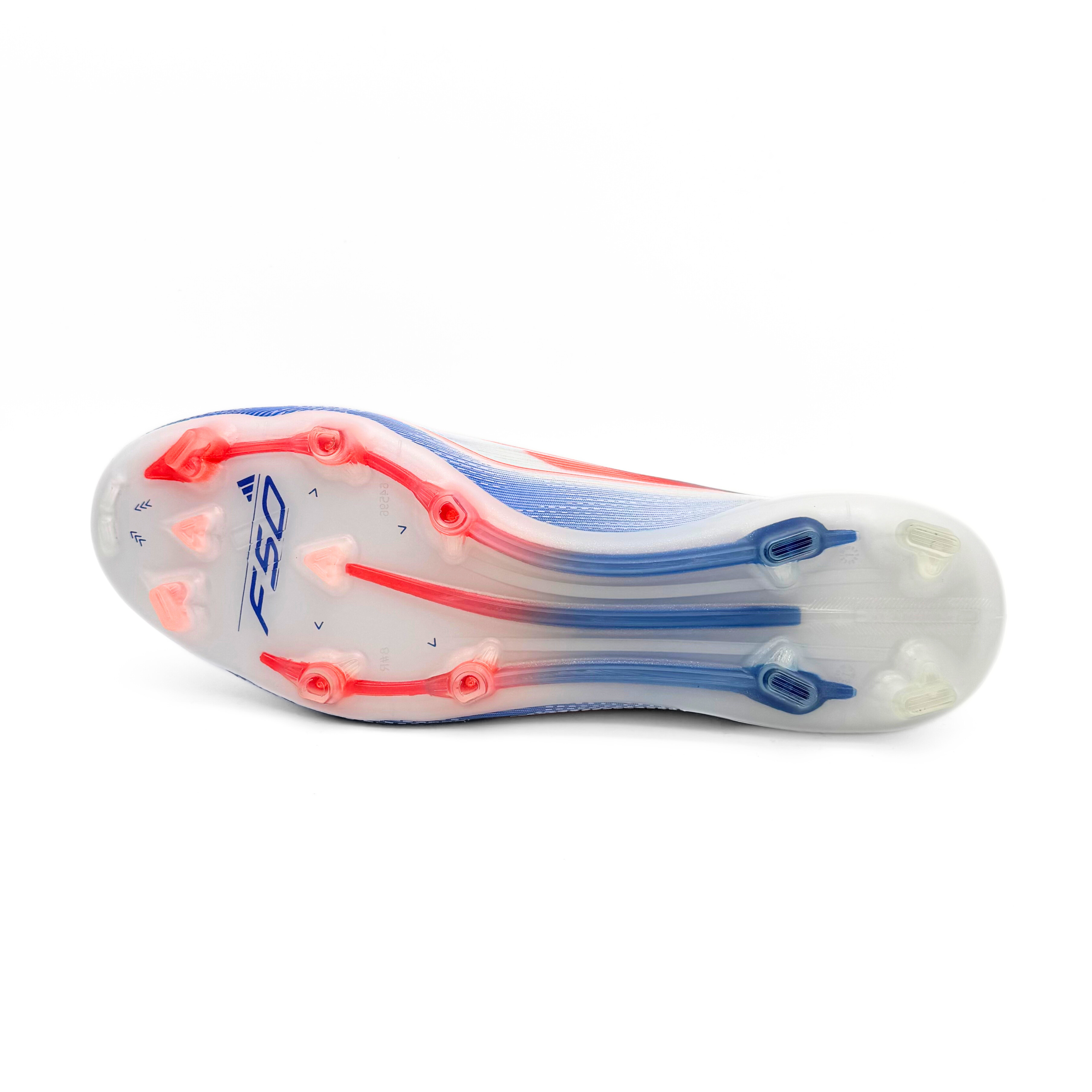 Adidas F50 Elite FG - White/Solar Red/Lucid Blue