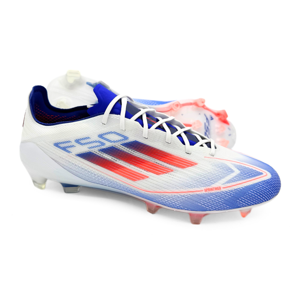 Adidas F50 Elite FG - White/Solar Red/Lucid Blue